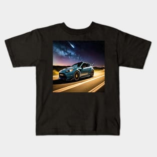 Coche rally de noche Kids T-Shirt